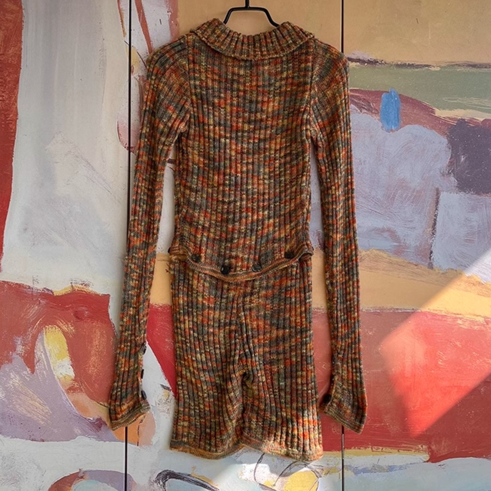 NWT RUVE Vaona Knit Long Sleeves Top & Short Set Romer - Multi Color - Picture 10 of 11